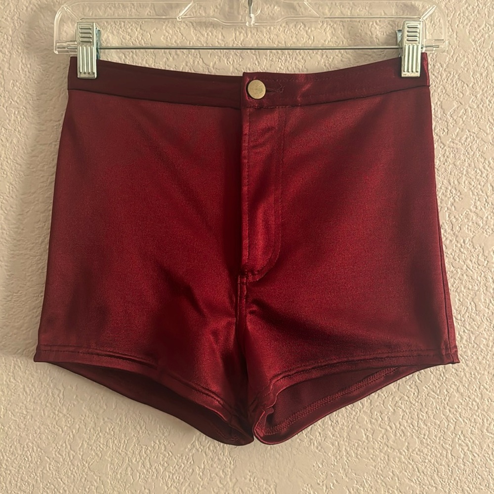 Nylon Knit Disco Shorts